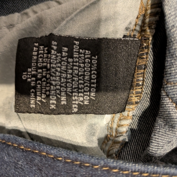 1822 Denim Dark Blue Women's Jean Shorts - Picture 8 of 9